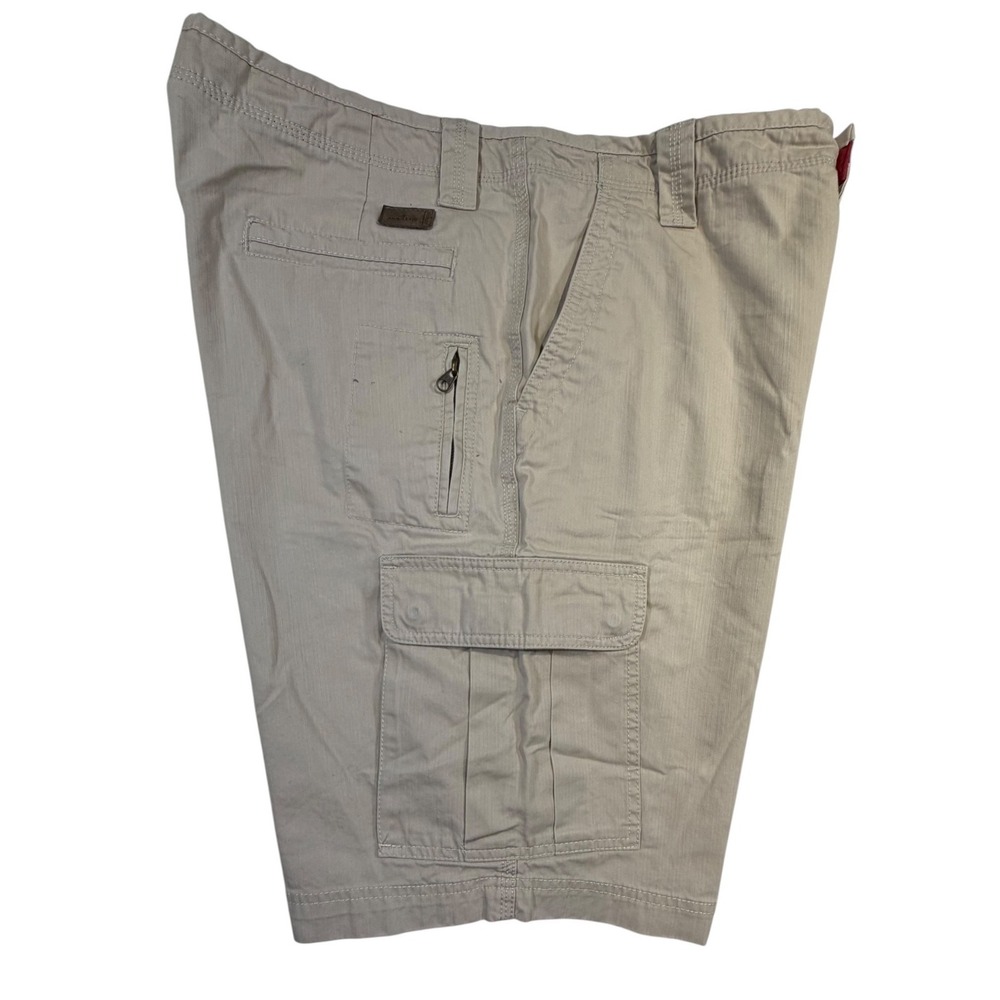 Dockers Cargo Shorts W36 Khaki Loose Fit Flat Front 100% Cotton 306798223